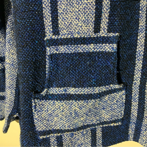 BLUE BAJA JERGA HOODIE SWEATSHIRT PULLOVER - Picture 3 of 9